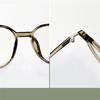 Transparent Tea Frame Oval Myopic Glasses Women 156 Single Anti Blue Rays Prescription Spectacles Diopter 0 -0.5 -0.75 To -6