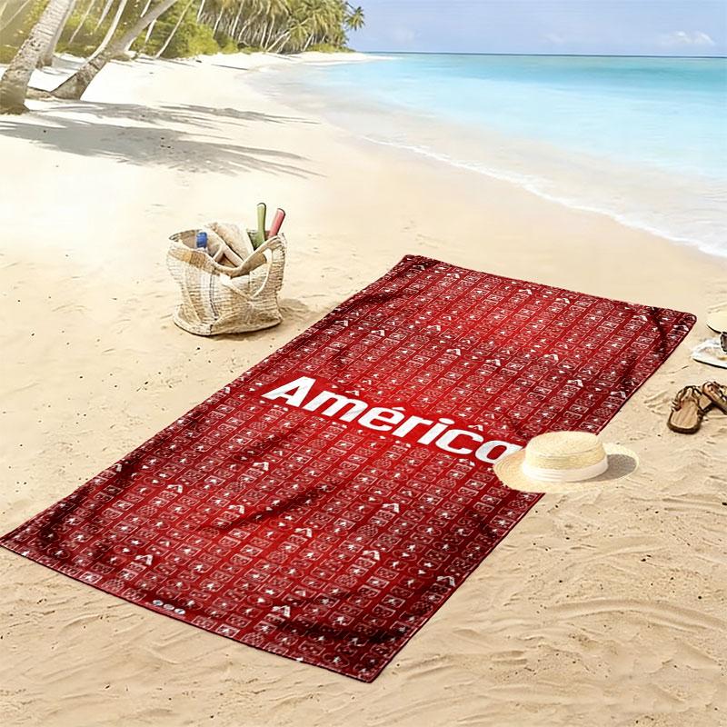 America de Cali Print Beach Towel, Large Soft Quick Dry Towel for Beach Camping Swimming