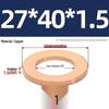 National Standard Red Copper Gasket Seal Ring and Flat Washer M3-M60mm for Marine Instruments