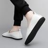 Fashion Summer Genuine Leather Bean Shoes New Soft Soled Non-slip Mens Casual Shoes High End Lightweight Comfortable Minimalist Loafers