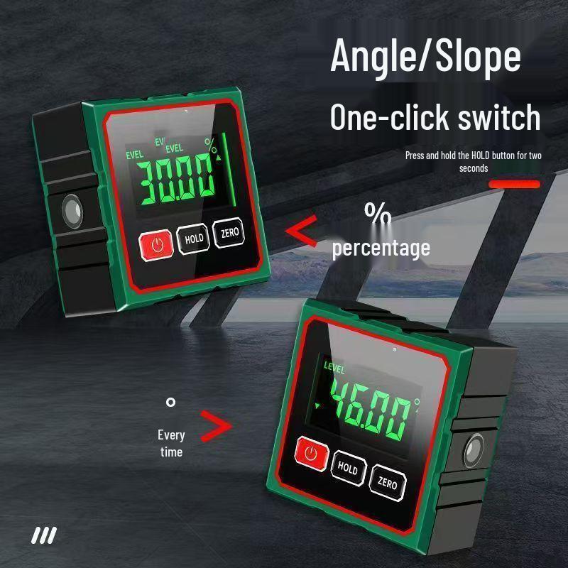 360° Digital Laser Level Inclinometer with Magnetic Base
