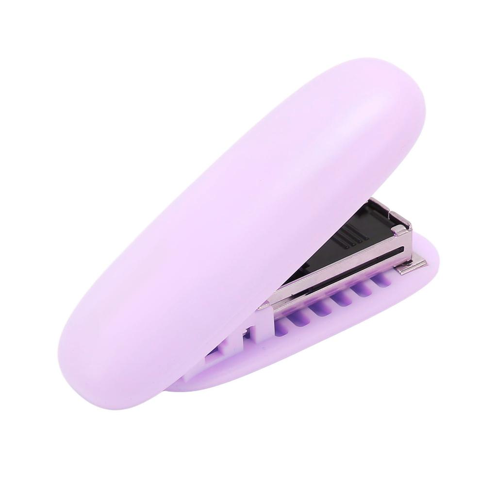 4Pcs Portable Stapler Foldable Storage Effort Saving Lever Structure Compact Rounded Shape Mini