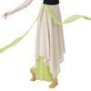Klassische Tanzhose Tänzerin Übung Performance Chinesisches Chiffon Flatterndes Weites Locker fallendes Rock Culotte Weites Bein Locker Fließendes Kostüm