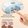 Rechargeable Nail Clippers Grinder With 360Degree Rotating Head 3Speed Mode LED Light For Professional Home Manicures