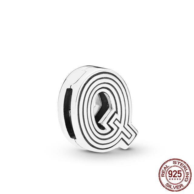New Copper A-Z26 English Letter Bonded Beads That Can Be Freely Combined Are Fit For Flat Bracelets Diy Fine Jewelry
