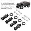 RC 12mm to 17mm Metal Wheel Extension Hex Conversion Adapter Widener 30mm for 1/10 Off Road RC Car Black