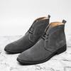 Mens Suede Leather Designer Casual Autumn Winter Fashion Brand Men Ankle Chelsea Boots Male Dress Man Luxury Shoes Boot Sneakers