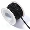 5Yards/Lot 4mm Glass Rhinestones Rope Round Tube Glitter Diamond Cord For DIY Jewelry Making Headwear Shoelace Decoration
