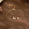 Silver Yuan Tong S925 Luxury Butterfly & Mother-of-Pearl Bracelet for Women