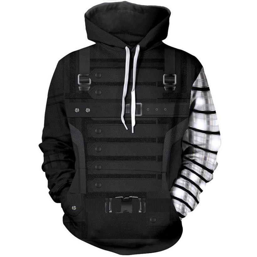 Men's Autumn and Winter 3D Printed Hooded Fashion Versatile Trend Breathable Casual Hoodies & Sweatshirts (men’s)