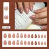 New Polka Dot False Nail 3D Flower Detachable Press on Nails Wearable Full Cover Fake Nail Women
