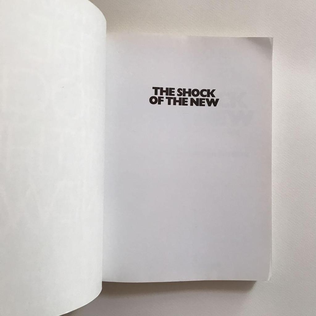 [USED] THE SHOCK OF THE NEW Robert Hughes