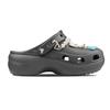 Crocs Classic Platform Clog Beach Walk Ocean Stars Trend Sweet Cool Hole Shoes Women's Black Blue