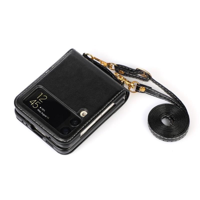 Crossbody Phone Case Galaxy Z Flip 7 5 4 3 Card Holder Cover TPU Protective