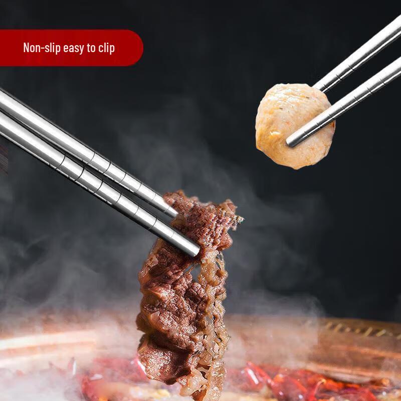 NHZHIW 304 Stainless Steel Chopsticks Set (10 Pairs)