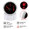 52MM Fuel Level Gauge With Red Backlight Warning Light 0-190 Ohm 240-33ohm Fuel Tank Indicator For Car Marine Yacht Boat 12V 24V