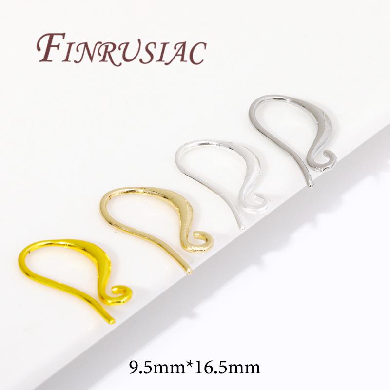 10pcs Hypoallergenic Earring Hooks Earwires Gold Plated Earrings Accessories DIY Jewelry Making Supplies