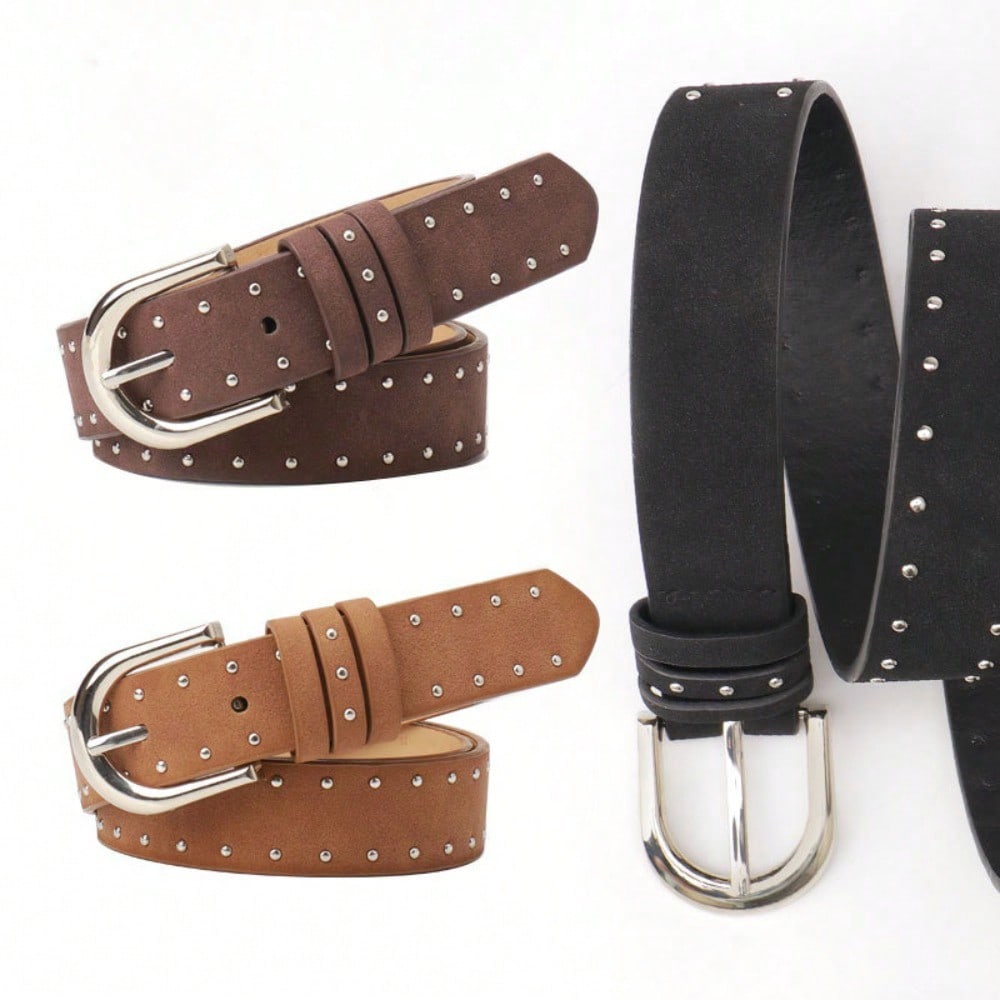 New Suede Belt Women's Western Style Women's Belt Trendy Personalized Pin Buckle Belt