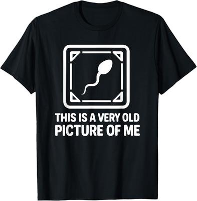 Esta es una Foto Muy Antigua Mía Camiseta Divertida de Cumpleaños de Espermatozoides