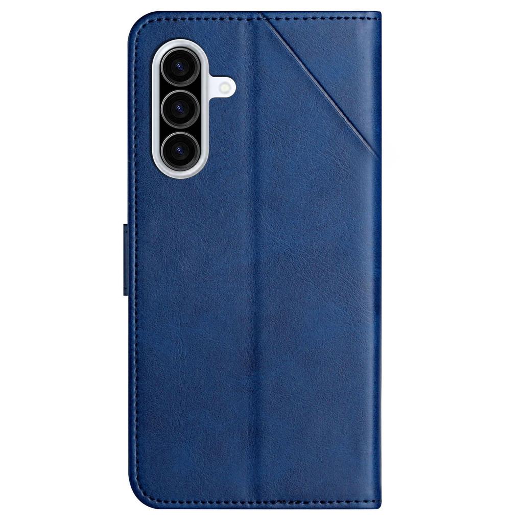 For Samsung Galaxy A37 5G Case Line Pattern Wallet Leather Phone Cover with Wrist Strap