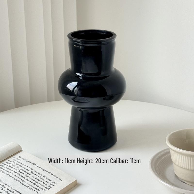 Elegant Glass Vintage Flower Vase for Living Room