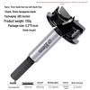 35mm Professional Double-Edge Hinge Hole Opener with Round & Hex Shank, Alloy Depth Stop