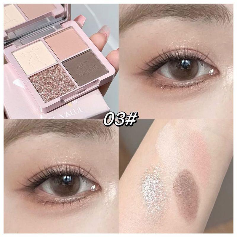 Art Value - Butterfly Pact Series 4-Color Eyeshadow Palette - 6 Types