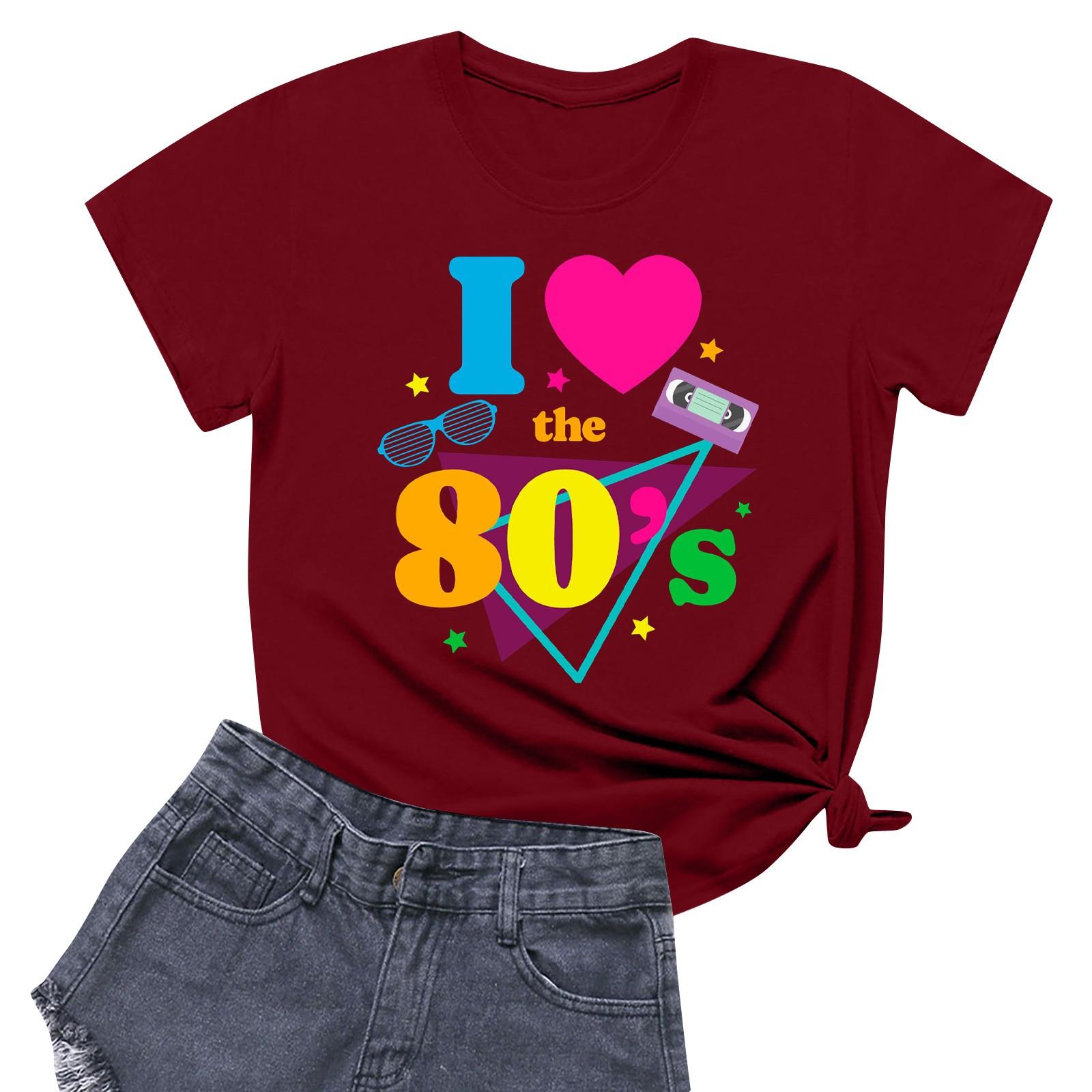 

Женская повседневная футболка с круглым вырезом и короткими рукавами с принтом XXXXXL винный