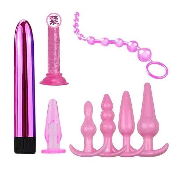 8 Stück/Set Weiches Silikon Buttplug Dildo Masturbation Analplug Vaginalplug Für Frauen Männer Analtrainer Für Paare Masturbieren
