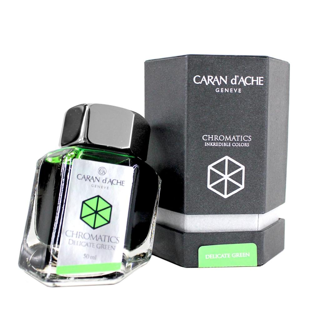 Caran Bottled Delicate Officially Imported d'Ache Ink, Green, 8011-221,