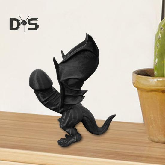 Dick Dinosaur Statue Collectible Penis Dinosaur Figurine Desk Dinosaur Buddy Prank Gag Gift for Bachelor's Party Adults Bedroom Decor