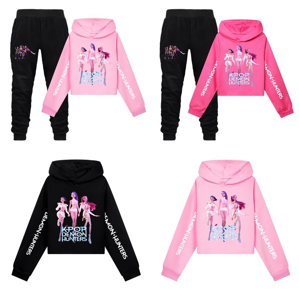 Kpop Dämonenjäger Kinder Sportbekleidungsset Aus Baumwolle Für Aktives Spielen