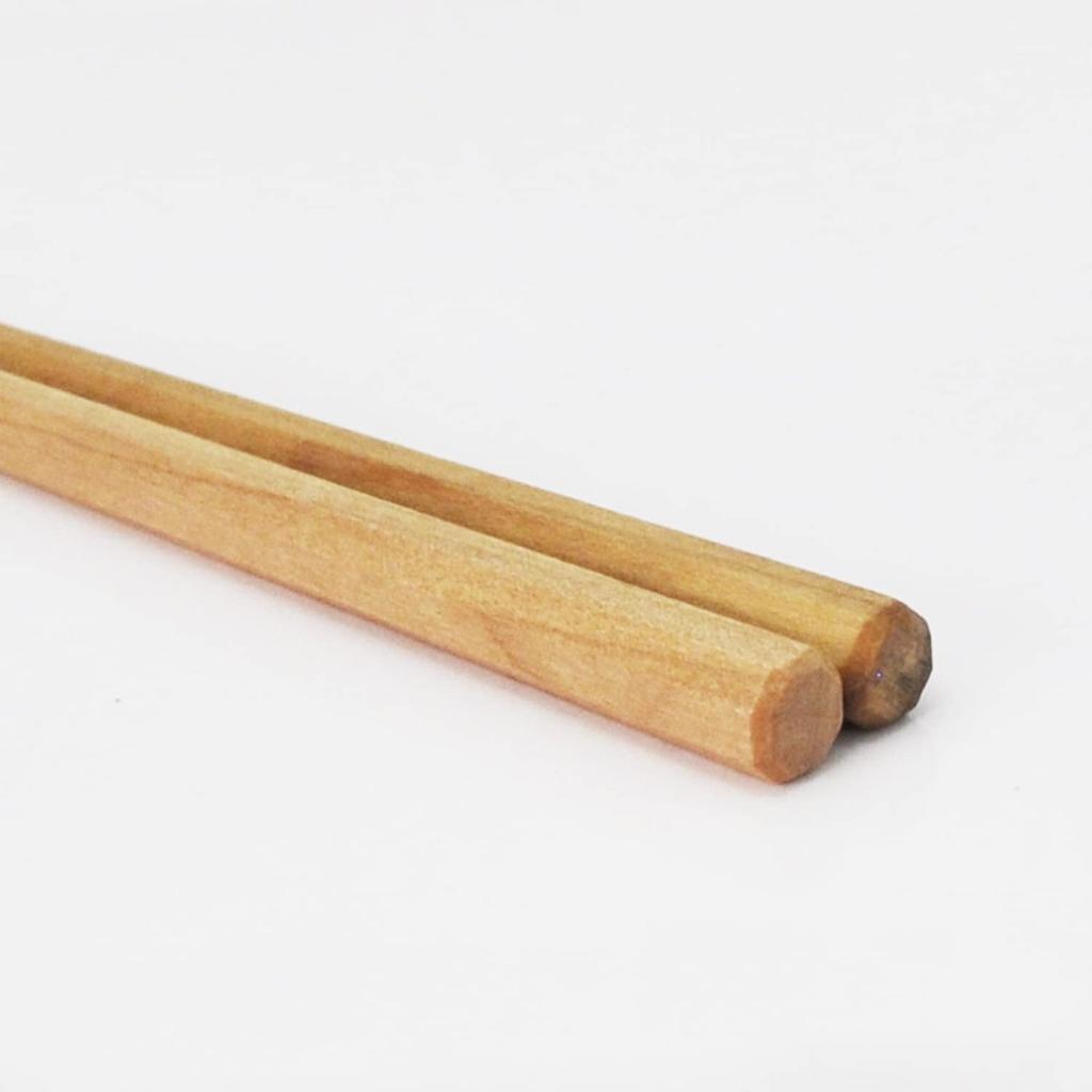 Ishida Various Kaede Natural Wood Chopsticks 23cm Beeswax Finish Made in Japan Traditional Wakasa-nuri