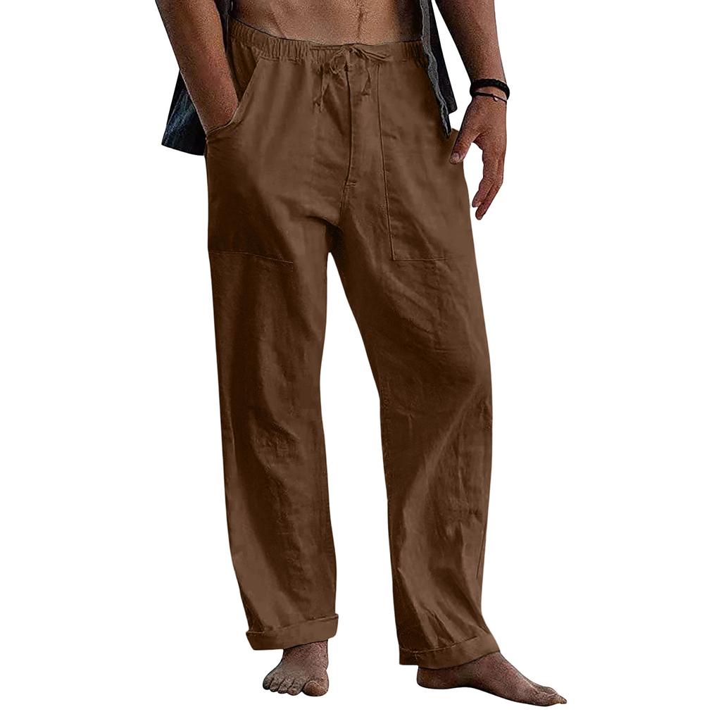 Men's Cotton Linen Trousers Men's Casual Fashionable Cotton Linen Trousers