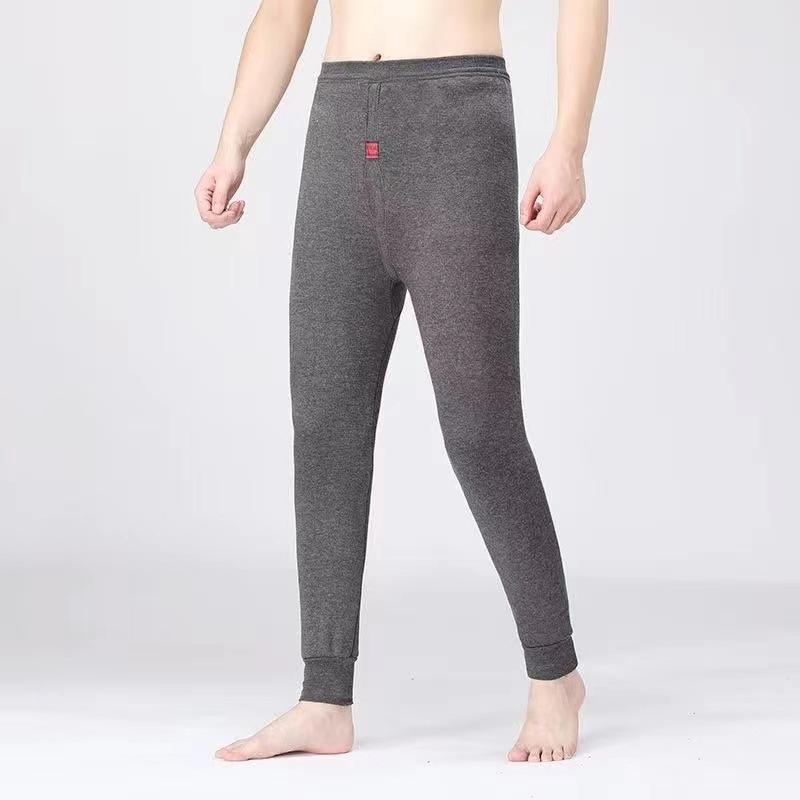 Men's Thermal Velvet-Lined Winter Pants - Warm, Cold-Resistant Base Layer