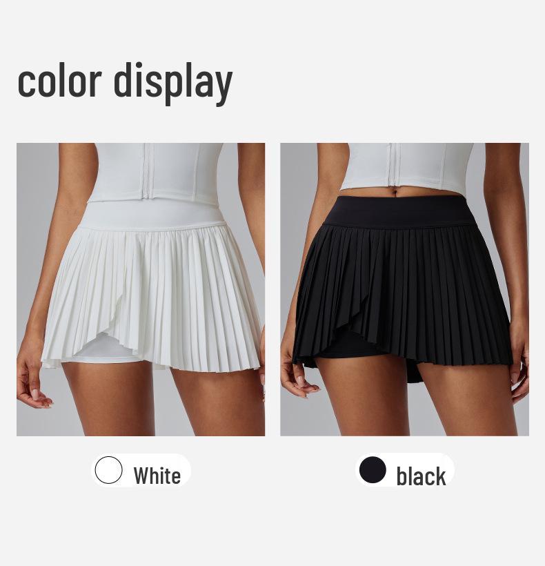 Damen Freizeit Plissee Sport Minirock - Slim Fit, Anti-Exposition, Perfekt für Tennis, Outdoor-Fitness, Yoga, Sommerbekleidung