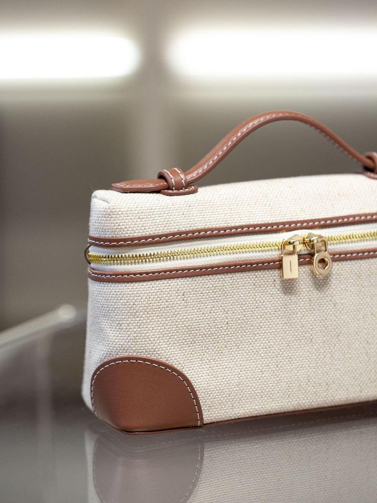 2025 Sommer Damen LP19 Canvas Rindsleder Patchwork Hand-Crossbody-Tasche