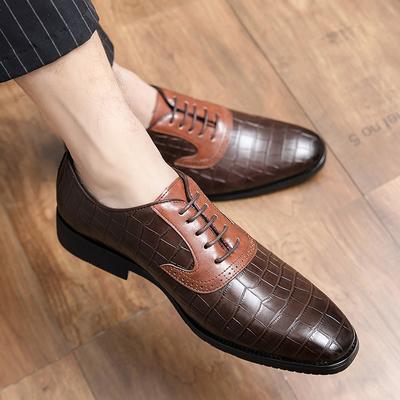Herrenschuhe Kleid Schuhe Schwarz Braun Europäisch und Amerikanisch Schnürschuhe Business Hochzeit Bankett Modische Derby Schuhe Größe 38-48 Herrenschuhe