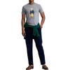 Polo Ralph Lauren SS23 Logo Bär Print Casual Rundhals Kurzarm T-Shirt Herren T-Shirts Grau 710852300-024