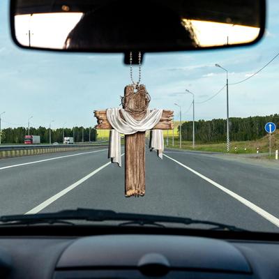 Fashionable Car Hanging Ornament Acrylic Car Rearview Mirror Pendant Lucky Interior Car