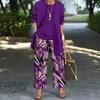 1-Piece Women's Set, Spot 1D Digital Printed Cardigan Jacket with Tank Top and Elegant Casual Pants