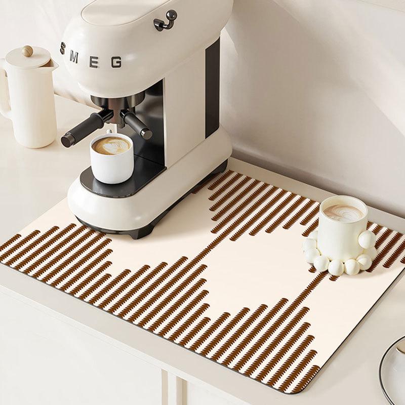 Anti-Brand Diatomeeënaarde Warmte-Isolerende Pad - Wasvrij, Waterabsorberend Keuken- & Eettafelmat
