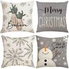Zestaw Poszewka Na Poduszkę Świąteczna 4 Szt Dekoracyjna 45X45 [Poszewka3]