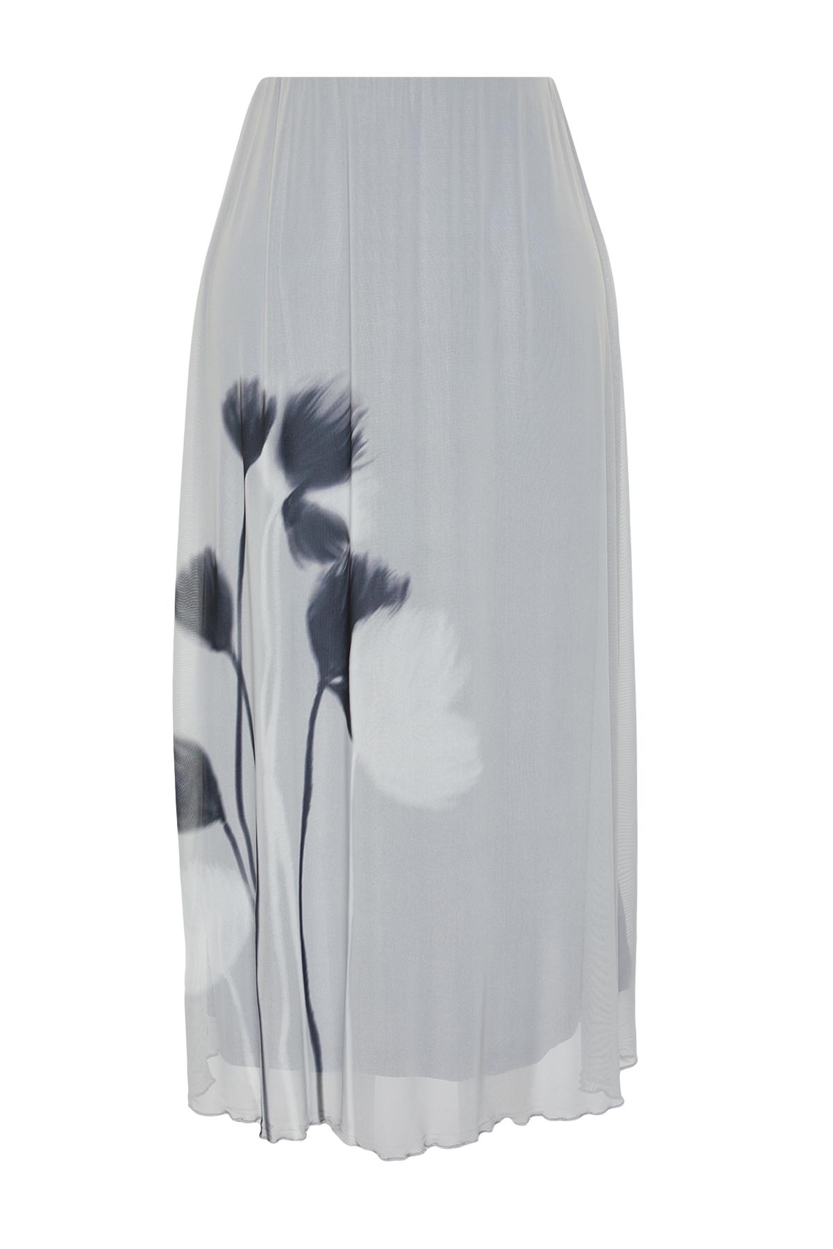 

Женская юбка, модная новогодняя разноцветная макси-юбка с цветочным принтом, юбка