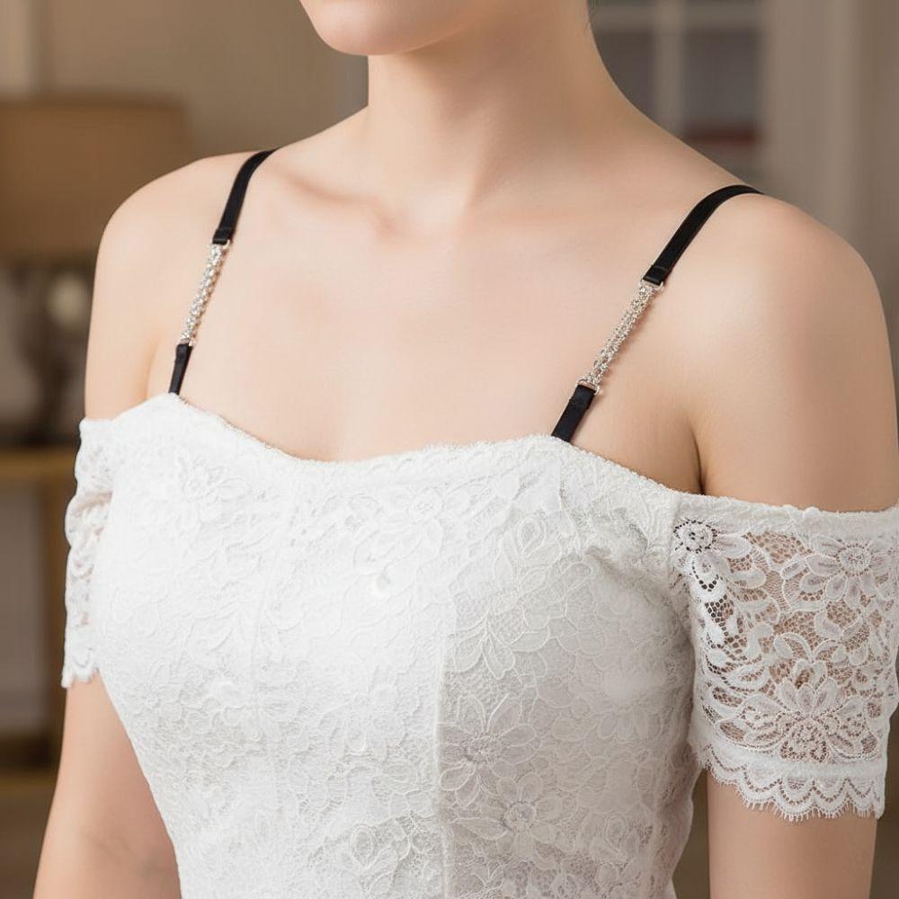 High Stretch Rhinestone Bra Straps Anti-Slip Invisible Strap Sexy Undershoulder Strap  Women