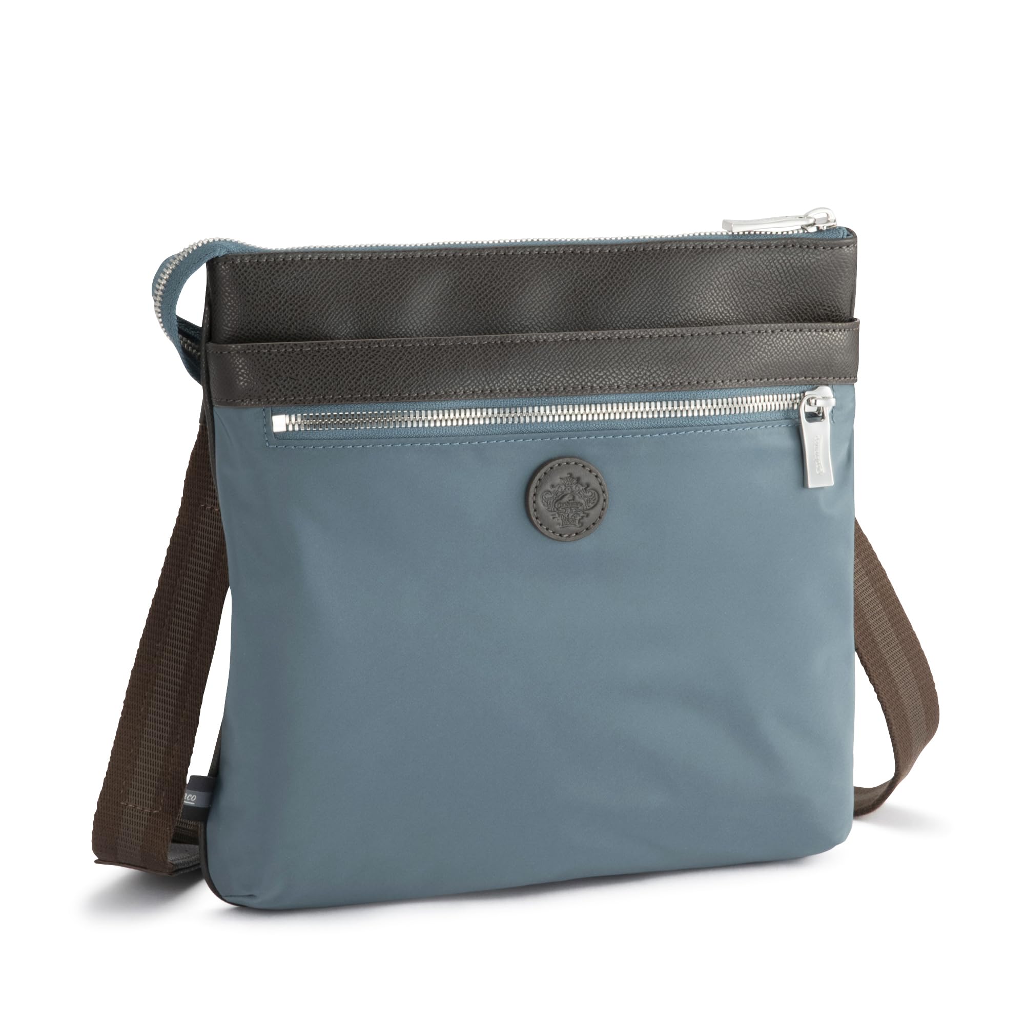 

Shoulder Bag 3L 420g Slim Sacoche Sea Blue [Orobianco] [Genuine] Men s SOLO TE No.92951 море синього кольору