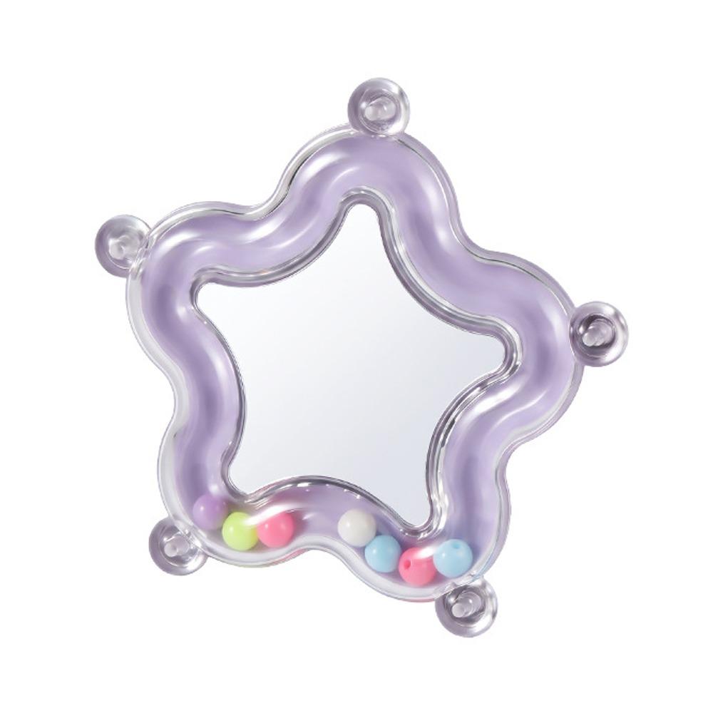 Colorful Beads Star Rotating Parrot Mirror Toy Mirror Parrot Interactive Toy  Bird Supplies