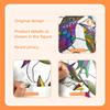 Colorful Bird Leaves Electrostatic Stickers for Window Displays Glass Sticker Double-sided Printing Visible