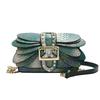 Vintage Snake Pattern Shoulder Bag Women PU Leather Chain Crossbody Small Square Handbag
