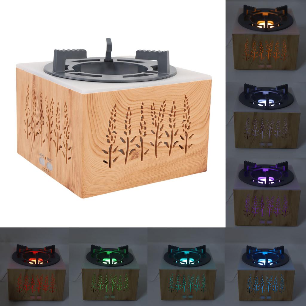 Flame Humidifier 400ml Aromatherapy Diffuser Fragrant Oil Humidifier with Timer for Home Bedroom